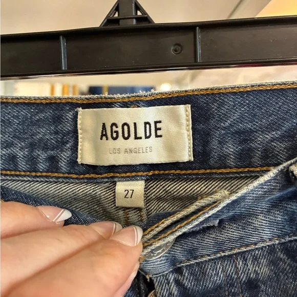 Agolde Los Angeles button fly light was jeans size 27 - Picture 2 of 4